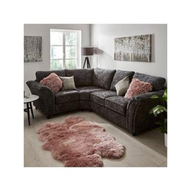 Very Home Ariel Fabric Left Hand Corner Chaise Sofa - Charcoal - Fsc&Reg Certified