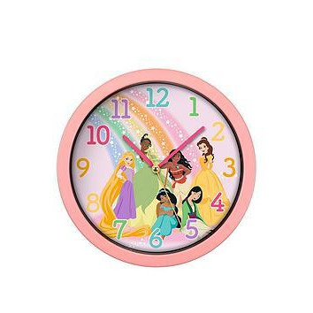 Disney Princess Rainbow Wall Clock, Pink