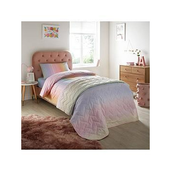 Rainbow Quilted Bedspread - Multi