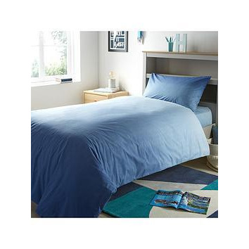 Blue Ombre Duvet Cover Set, Blue, Size Single