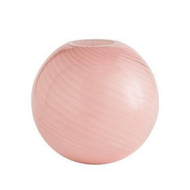 Very Home Liv Patterned Round Glass Vase - Pink