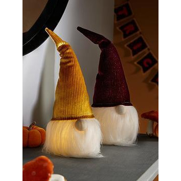 Set Of 2 Light Up Gonk Autumn/Halloween Decorations