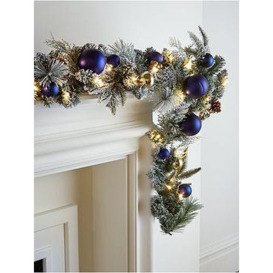 Very Home Glam Pre-Lit 9 Foot Christmas Garland