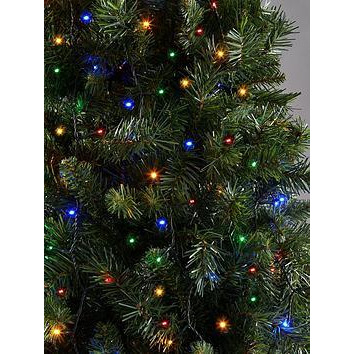 Festive 500 Multi Coloured Sparkle Indoor/Outdoor Christmas Lights