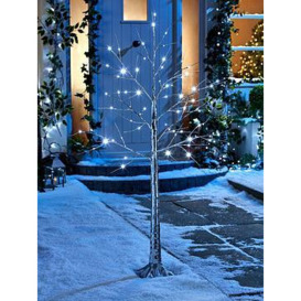 Very Home Lit Silver Outdoor Christmas Tree - 5Ft