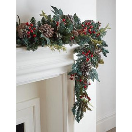 Very Home Red Berry Swag Christmas Decoration