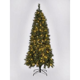 7.5Ft Pre-Lit Slim Cashmere Tips Christmas Tree