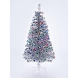Very Home Silver Fibre Optic Christmas Tree &Ndash 5 Ft