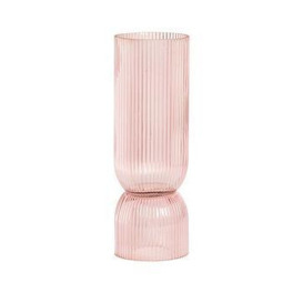 Chapter B Ribbed Glass Dual Vase And Candle Holder - Large
