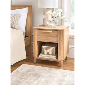 Very Home Carina 1 Drawer Bedside Chest - Oak