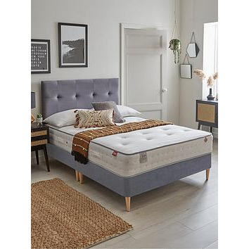 Airsprung Viva 1000 Pocket Ortho Bed + Mattress - Grey (Headboard Not Included)