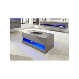 Gfw Galicia Compact Coffee Table With Led Light - Grey