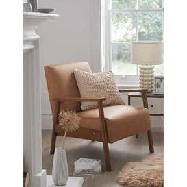 Very Home Ethan Faux Leather Accent Armchair - Tan - Fsc&Reg Certified