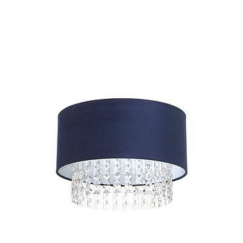Very Home Rosalie Crystal Ceiling Shade - Navy