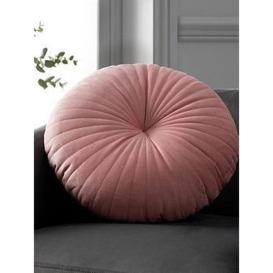 Catherine Lansfield Round Filled Cushion - Pink