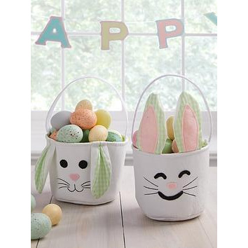 Very Home Set Of 2 Spring/Easter Bunny Baskets