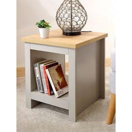 Gfw Lancaster Side Table With Shelf - Grey