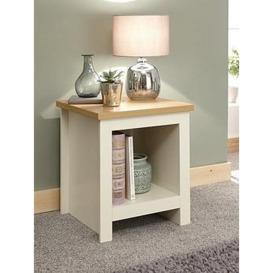 Gfw Lancaster Side Table With Shelf - Cream