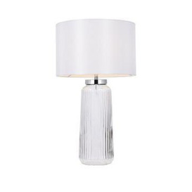 Very Home Rei Ribbed Glass Base Table Lamp