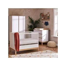 Obaby Astrid Mini 3 Piece Nursery Furniture Set - White, White