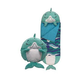 Happy Nappers Blue Disco Dolphin Sleeping Bag - Large, Blue