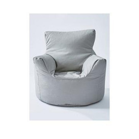 Everyday Children's 100% Cotton Bean Bag Chair, Grey