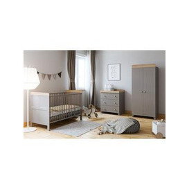 Little Acorns Classic 2 Tone 3 Piece Furniture Set - Grey/Oak, Grey/Oak