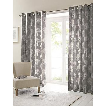 Silvestry Printed Eyelet Lined Curtains