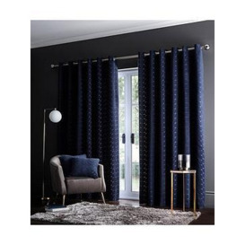 Studio G Lucca Velvet Eyelet Lined Curtains