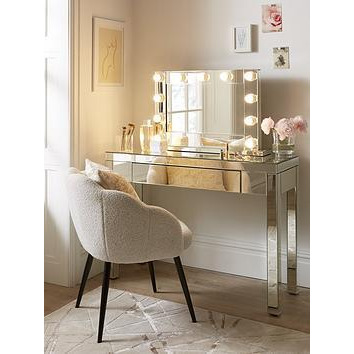 Very Home Rialto Mirrored Dressing Table With Lit Hollywood Mirror - Fsc&Reg Certified