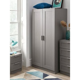 Everyday Taryn 2 Door Wardrobe - Grey, Grey