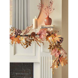 Very Home Autumn Pre-Lit Garland - 6Ft
