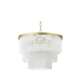 Bhs Aubrey Frosted Glass 5 Light Pendant