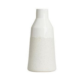 Very Home White Vase With Speckled Finish