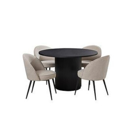 Very Home Carina Round 120 Cm Dining Table And 4 Chairs