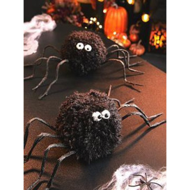 Heaven Sends Set Of 2 Springy Spider Halloween Room Decorations