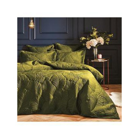 Paoletti Palmeria Housse De Couette Et Taie - Velours Or Avec Broderie Luxe - Set Double