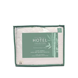 Very Home Extra Deep Luxury Bamboo Mattress Protector  Double - White