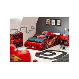 Disney Cars Lightning McQueen Toddler Car Bed, Red