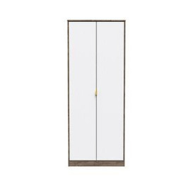 Swift Andie Ready Assembled 2 Door Wardrobe - White/Oak