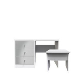 Swift Verity Ready Assembled 2 Piece Dressing Table And Stool Set