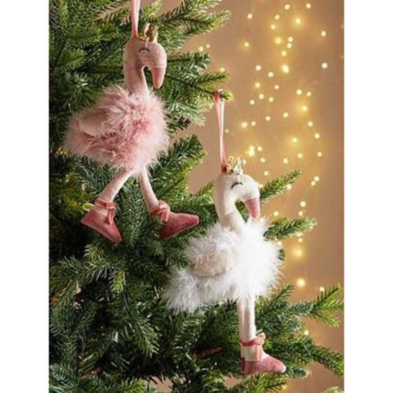 Pink flamingo christmas ornaments Clearance