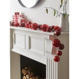 Very Home 5Ft Red Bauble Pre Lit Christmas Lights