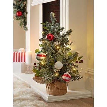 Very Home Candy Cane Table-Top Pre-Lit Christmas Tree &Ndash 60 Cm
