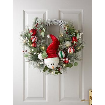 Very Home Snowman Wreath