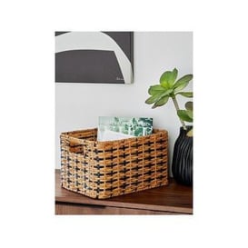 Very Home Rectangle Black/Natural Basket
