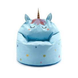 KAIKOO Unicorn Bean Bag Chair, Blue