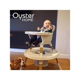 Oyster 4-in-1 Highchair - Moon, Light Grey