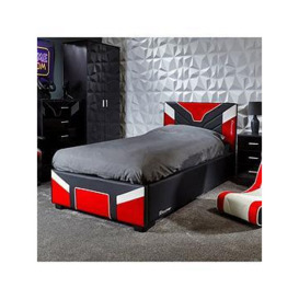 X Rocker Cerberus Bed - Ottoman, Red