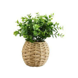 Very Home Faux Herbs In Rattan Basket